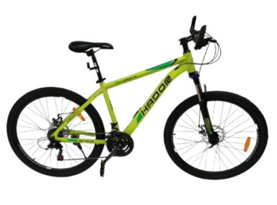 صورة دراجة جبلي هيكل المنيوم بكفرات مقاس 26 - فسفوري